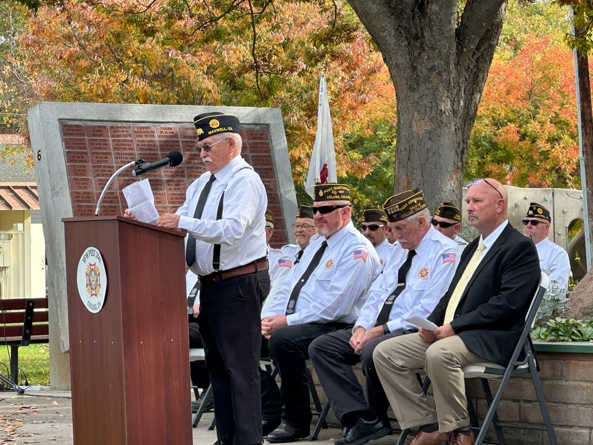 Colusa Honors Service At Veterans Wall