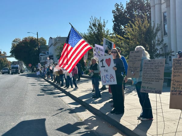 ‘No Kings’ Demonstration Draws Crowd to Colusa